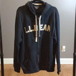 M Tall Rare L.L. Bean Navy Blue Hoodie